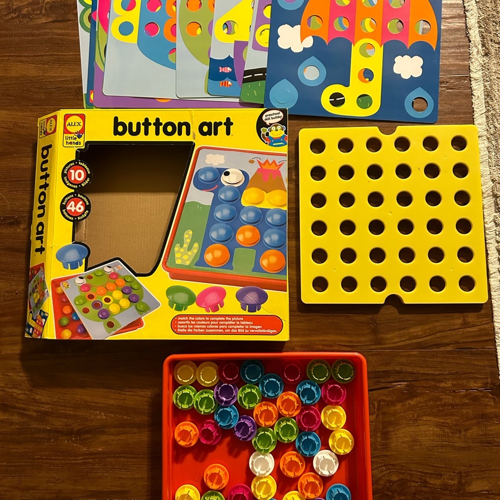 ALEX Button art for fine motor skills